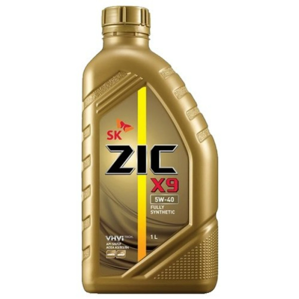 Моторное масло Zic Х9 5w40 синтетическое (1 л)